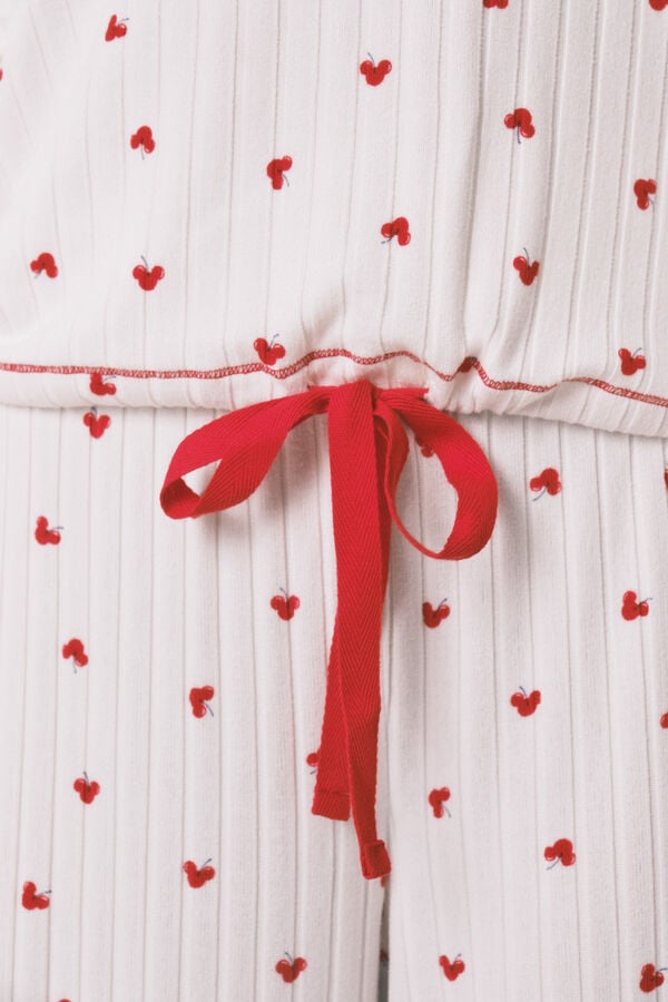 Women'secret Pijama comprido estampado Mickey Cherry branco