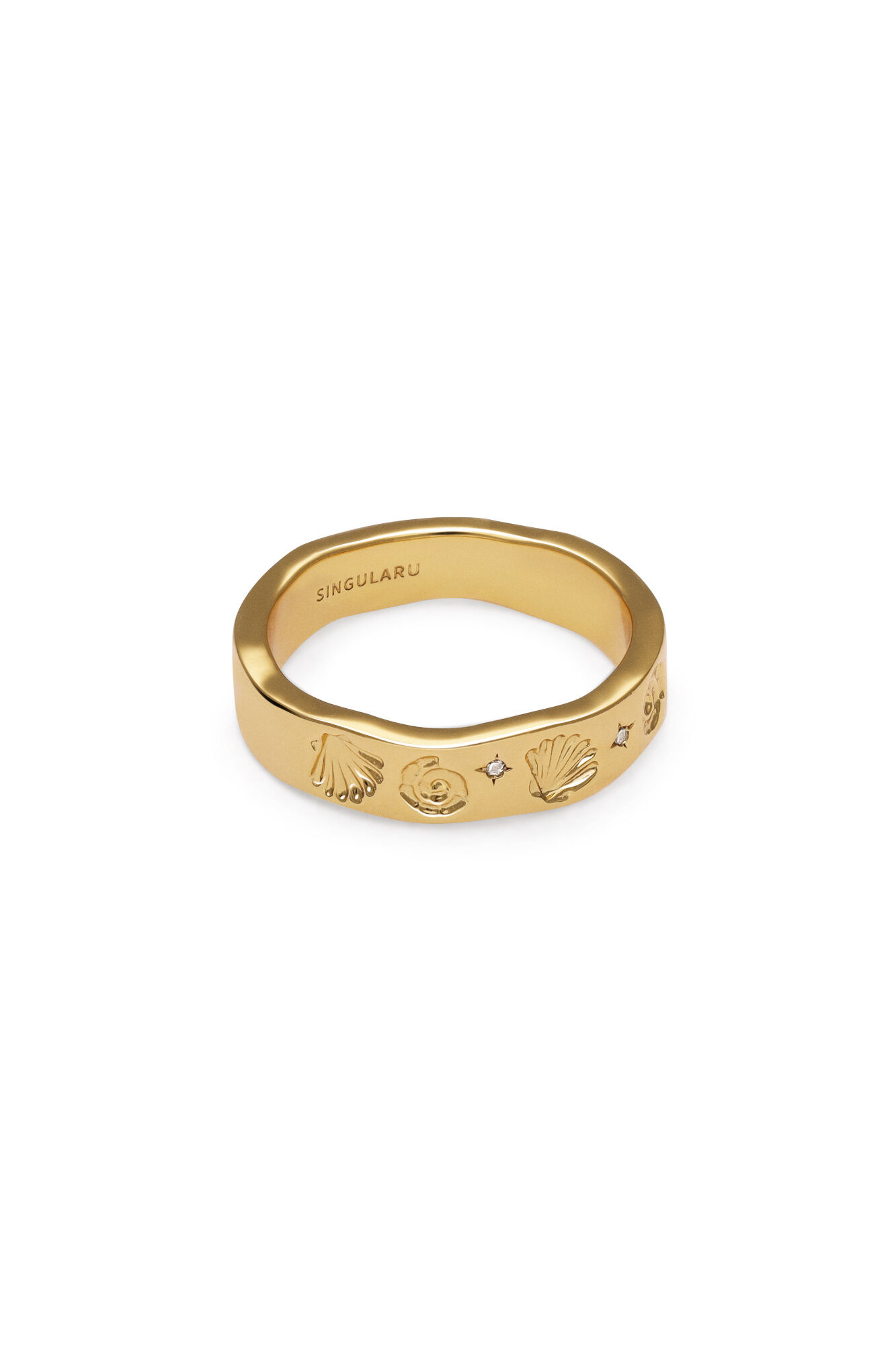 Singularu Anillo Treasure Ba&ntilde;o Oro
