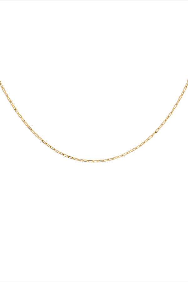 Singularu Colar Everyday em prata banhada a ouro estampado