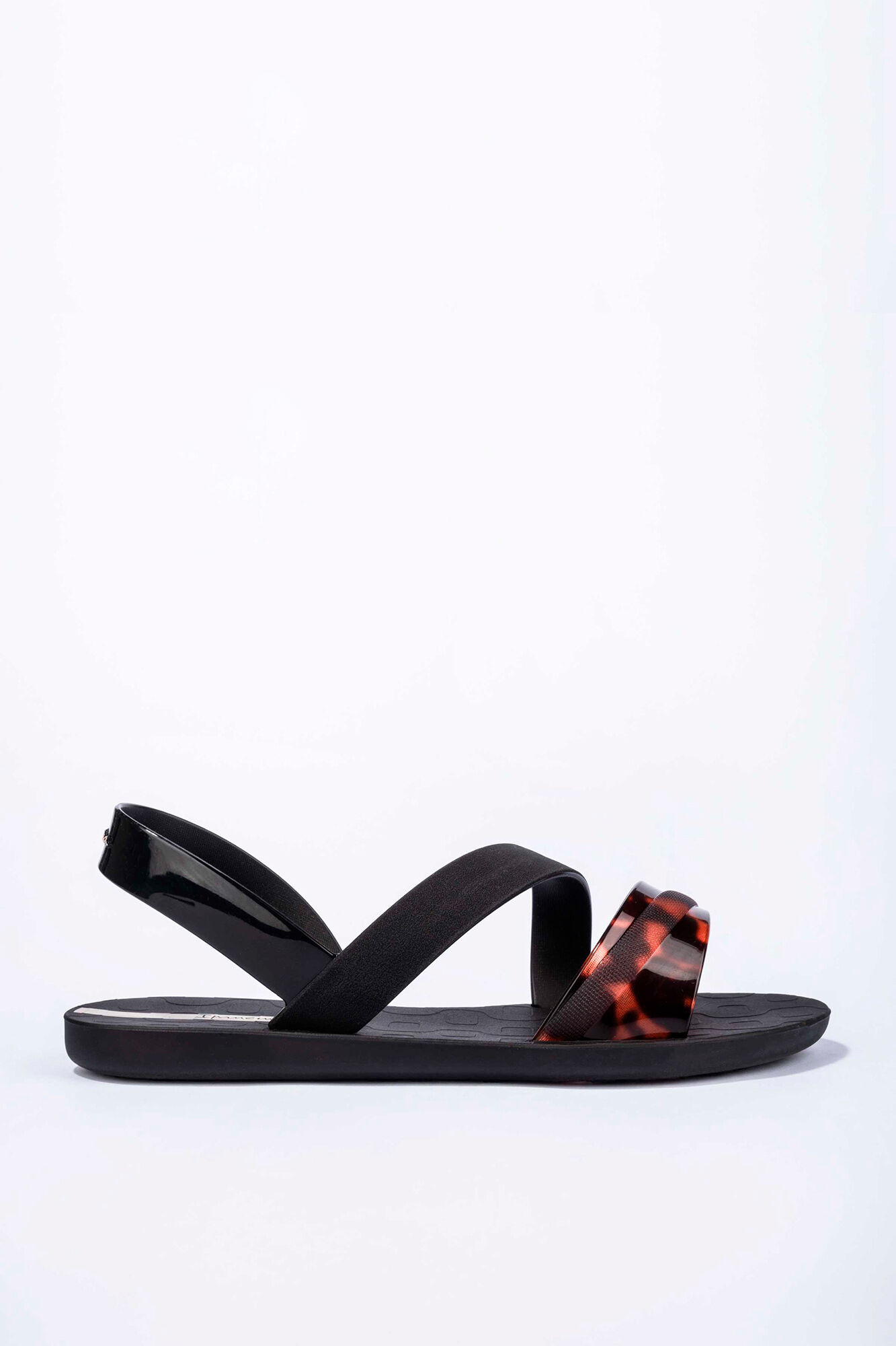 Ipanema Sand&aacute;lia de tiras assim&eacute;tricas com estampado animal
