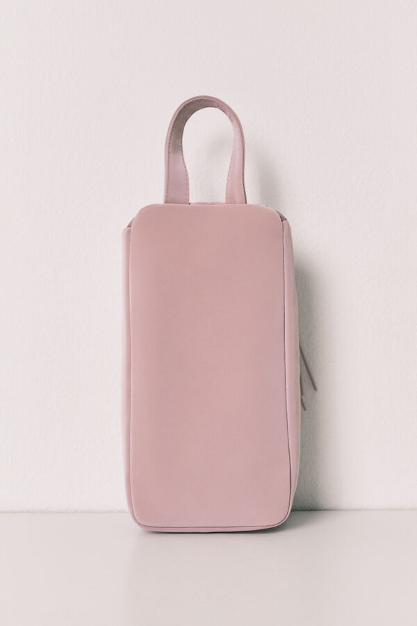 Women'secret Necessaire m&eacute;dia com fecho-&eacute;clair e al&ccedil;a rosa rosa