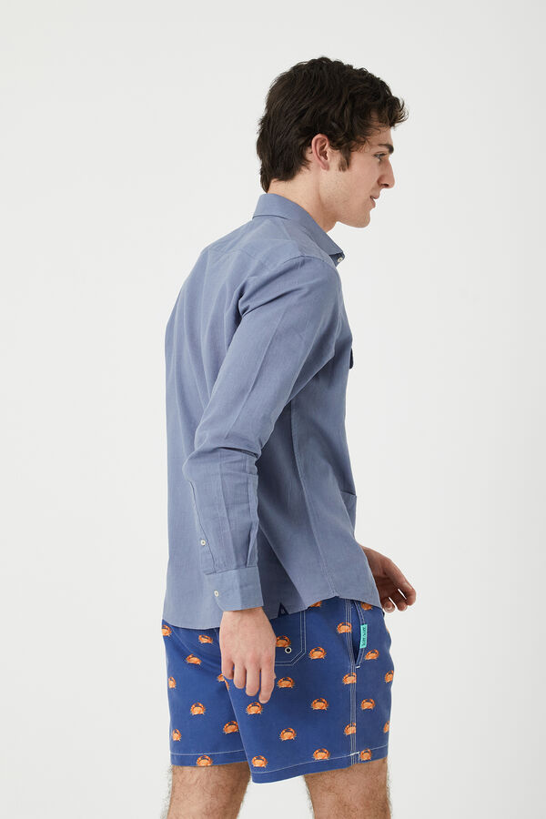 Kiff-Kiff Mai&ocirc; com estampa de caranguejo azul