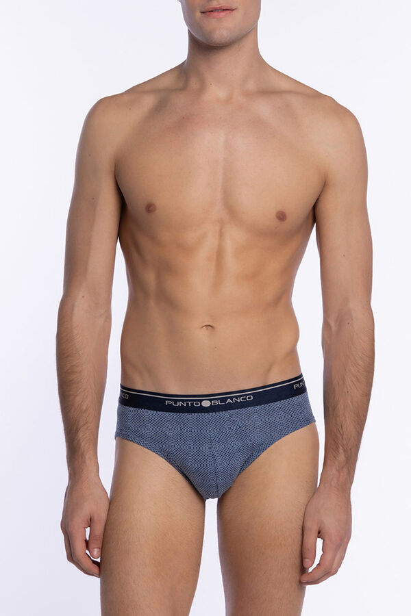 Punto Blanco Cuecas triplas Slip Basix estampado