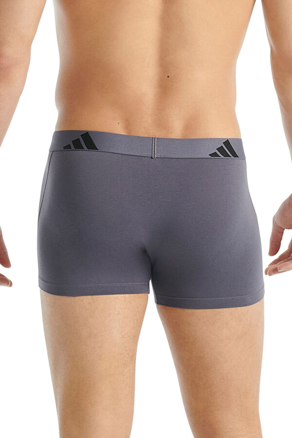 Adidas Pack de 3 bóxers de algodón Active Flex gris