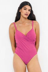 Gisela Fato de banho efeito de controlo rosa