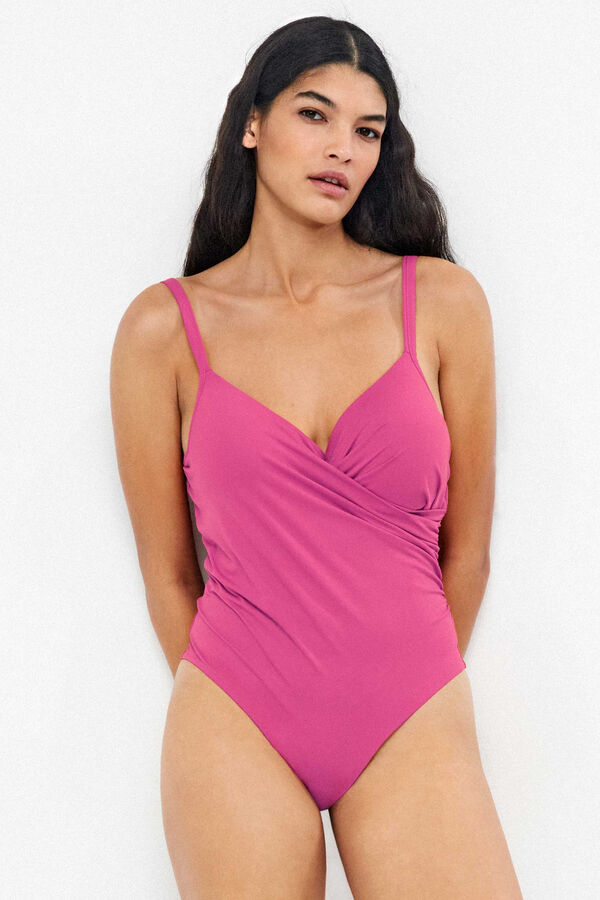Gisela Fato de banho efeito de controlo rosa