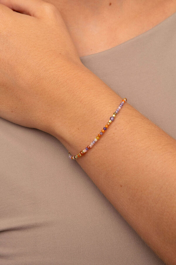 Singularu Pulsera Crystal Summer Acero Ba&ntilde;o Oro amarillo