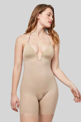 Gisela Calça body com decote extremo cru