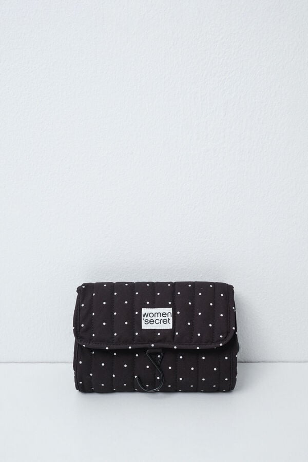 Women'secret Pack n&eacute;cessaire carteira preta bolinhas preto