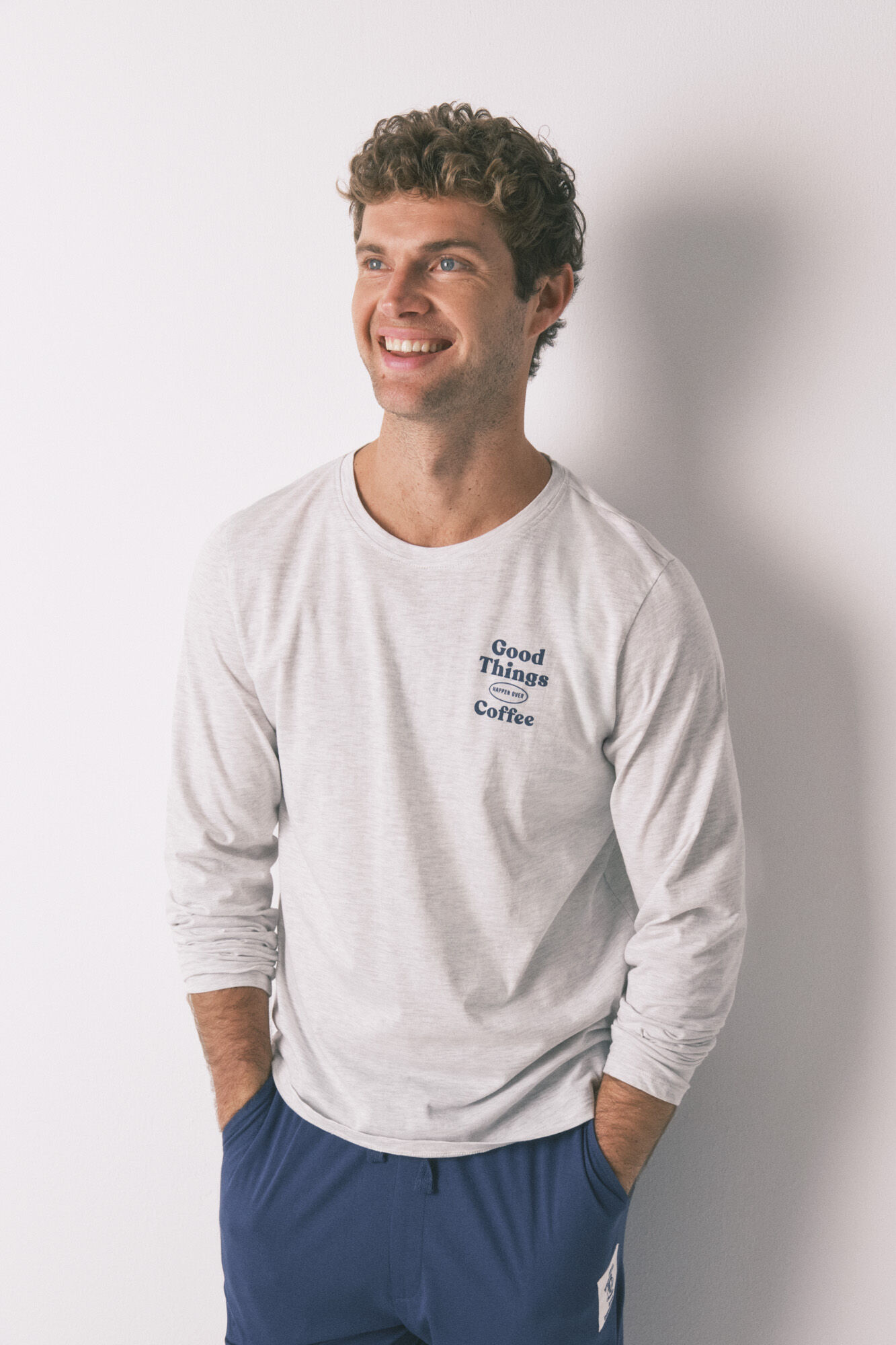 Women'secret Pijama largo 100% algod&oacute;n gris 