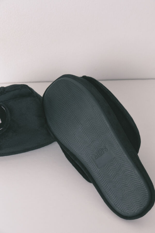 Women'secret Chinelos de quarto masculinos Star Wars preto