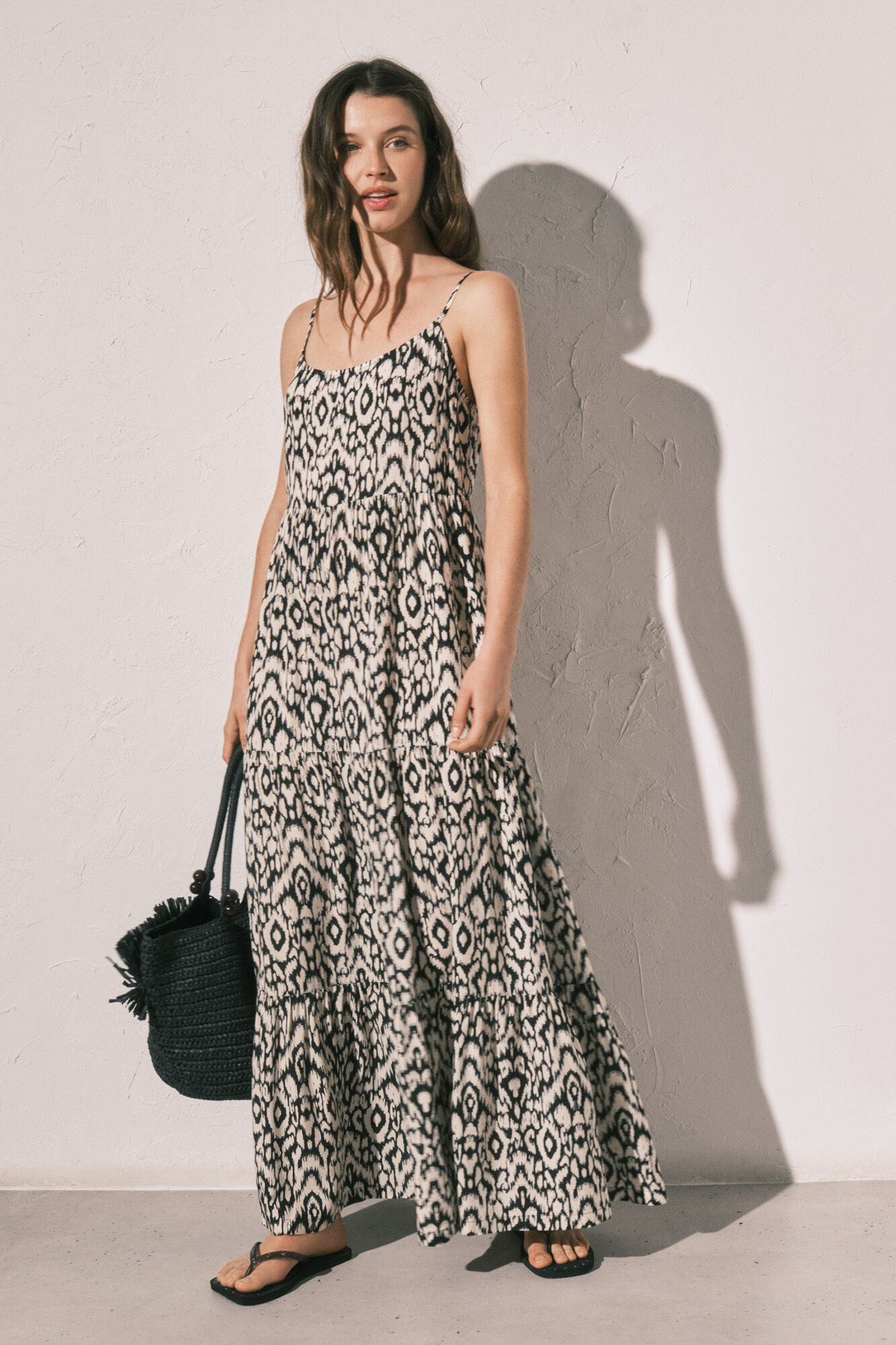 Women'secret Vestido largo tirantes estampado
