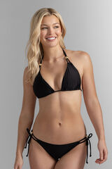 Dorina Top biqu&iacute;ni triangular com enchimento leve Togo mago preto