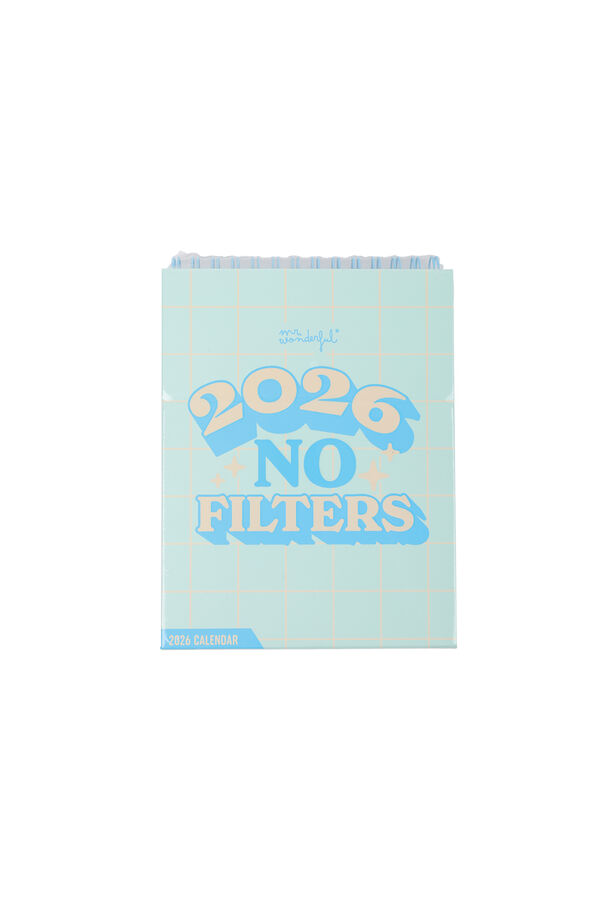 Mr. Wonderful Calendario de sobremesa peque&ntilde;o 2026 - No filters estampado