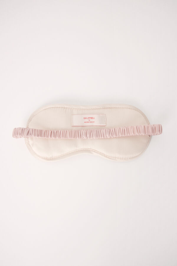 Womensecret Ivory satin sleep mask beige