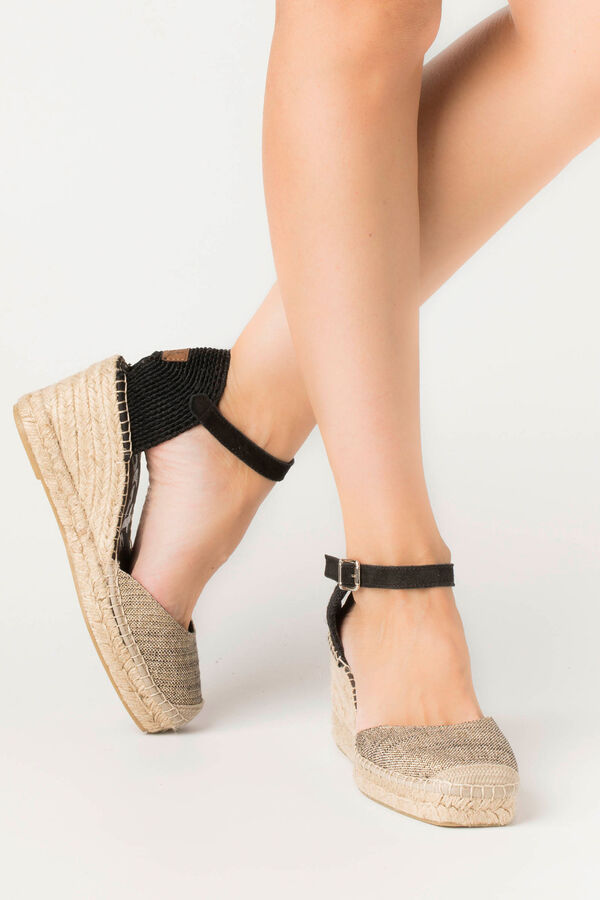 Vidorreta Sandalia Cu&ntilde;a Yute  black