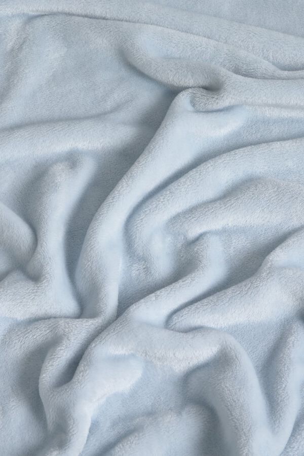 Textura Polar xadrez com pesponto azul