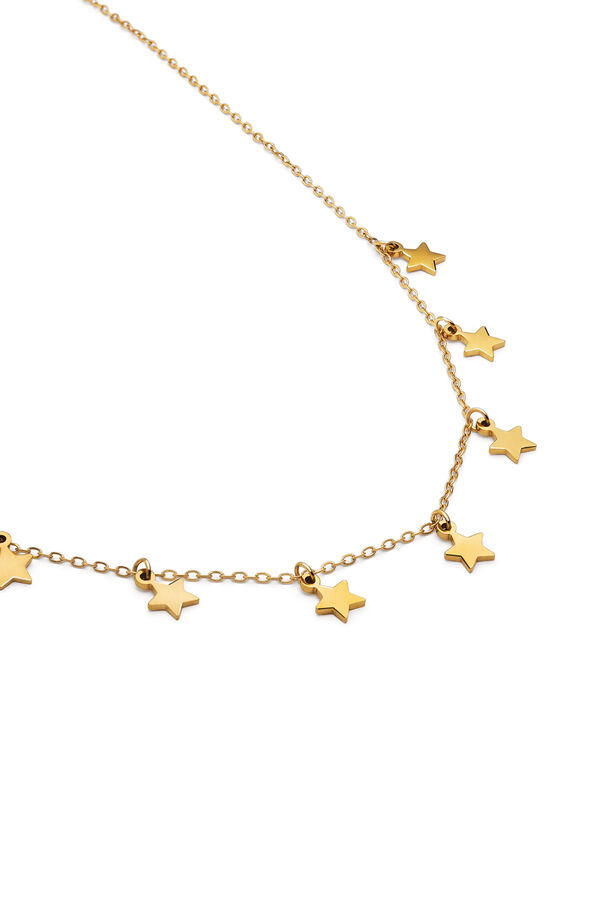 Singularu Collar Mini Stars Acero Ba&ntilde;o Oro amarillo
