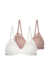 Dorina Pack 2 sujetadores bralette beige