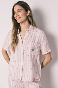 Women'secret Pijama camisero largo rayas Keroppi