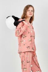 Gisela Pijama comprido estampado Snoopy branco