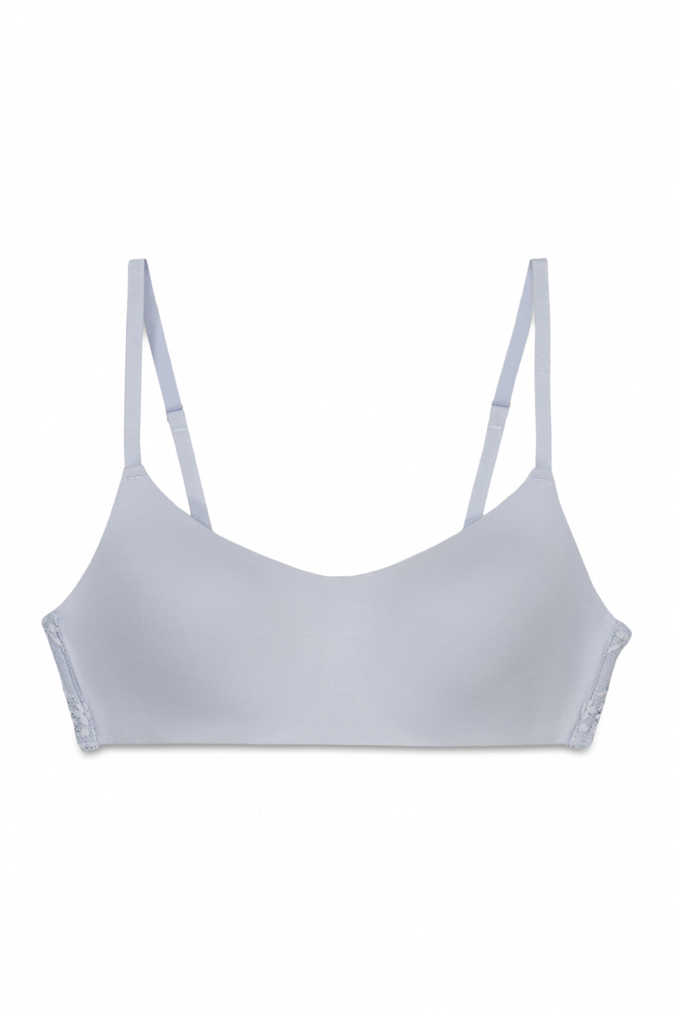 Women'secret Soutien top com enchimento e renda azul