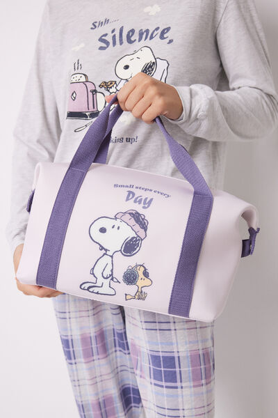 Womensecret Bolso viaje neopreno lila Snoopy azul