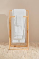 Textura Toalha toucador friso algodão egípcio 30 x 50 cm. branco