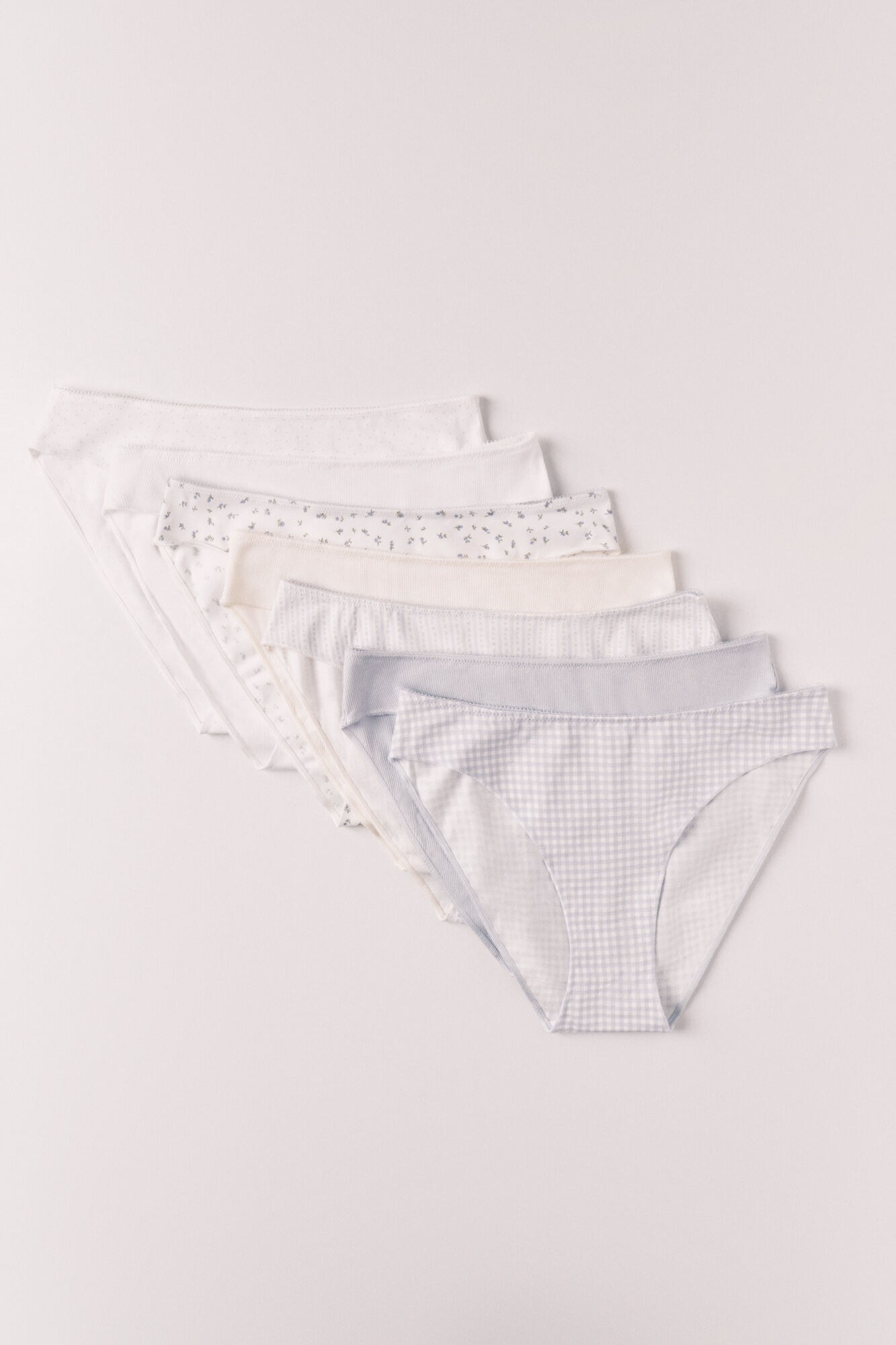 Women'secret Pack 7 bragas cl&aacute;sicas algod&oacute;n estampado multicolor