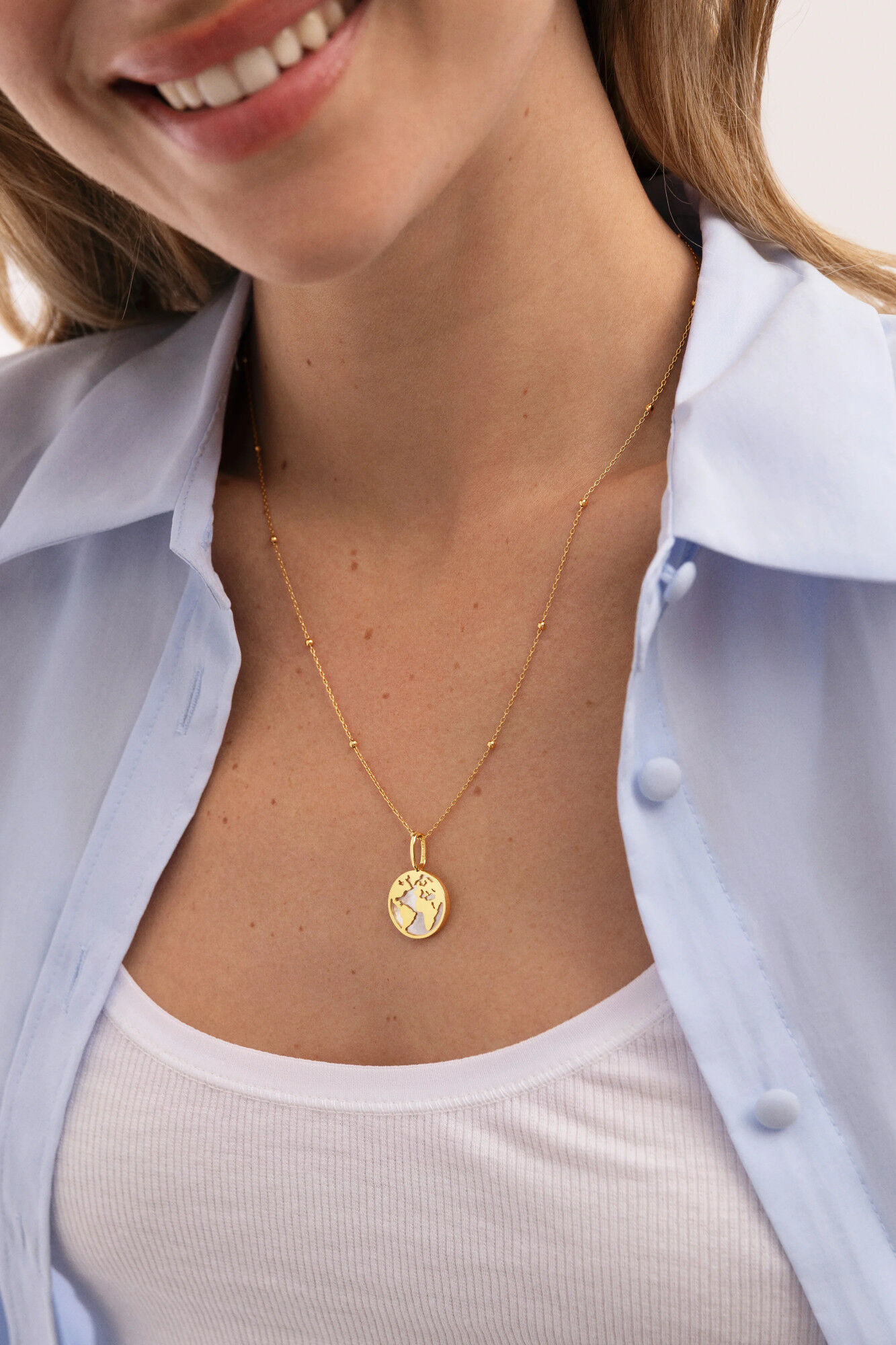 Singularu Charm Mundo N&aacute;car Ba&ntilde;o Oro