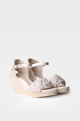 Womensecret Leather espadrilles with back fastening - CASTRES beige