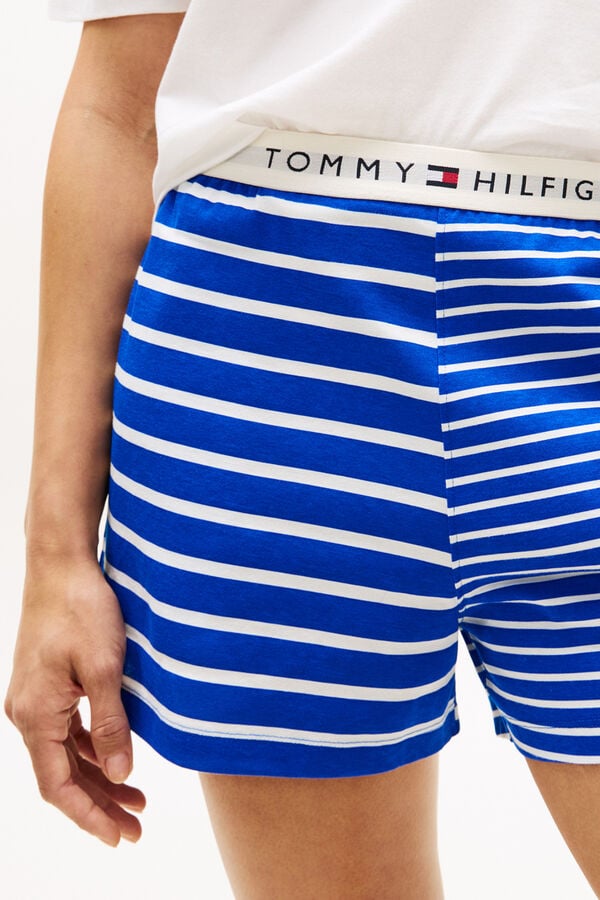 Tommy Hilfiger Conjunto de pijama curto &agrave;s riscas estampado
