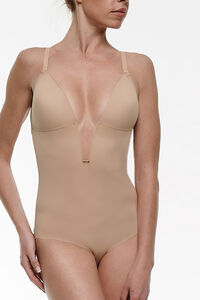 Womensecret Body copa C Ivette Bridal sin espalda con escote pronunciado en nude estampado