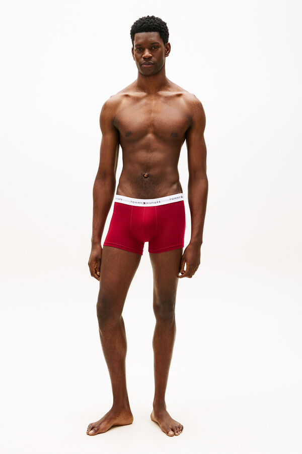 Tommy Hilfiger Pack 3 boxers em algod&atilde;o preto