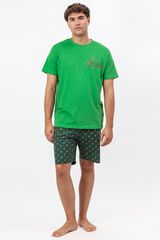 Admas Pijama curto Gustavo Muppets verde
