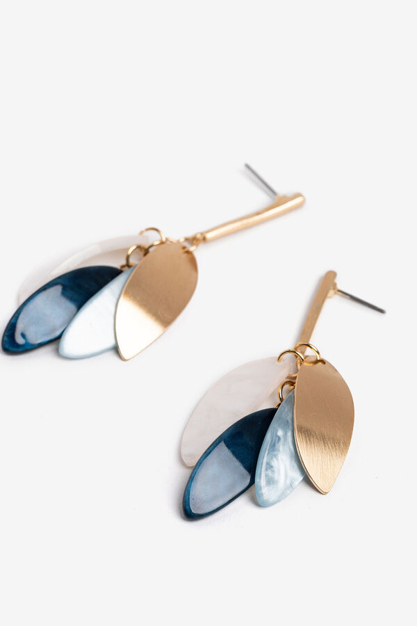 Vilanova Pendientes Largos con Colgantes amarillo