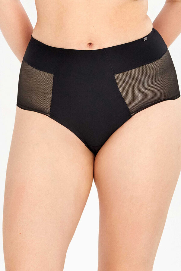Gisela High-waisted invisible lace panty black