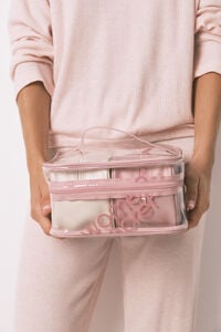 Women'secret Pacote com 3 bolsas de higiene pessoal de borracha metálica