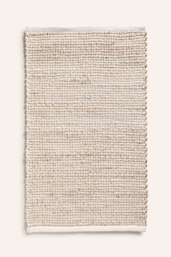 Calma House Capacho de juta e algod&atilde;o cru do oeste estampado