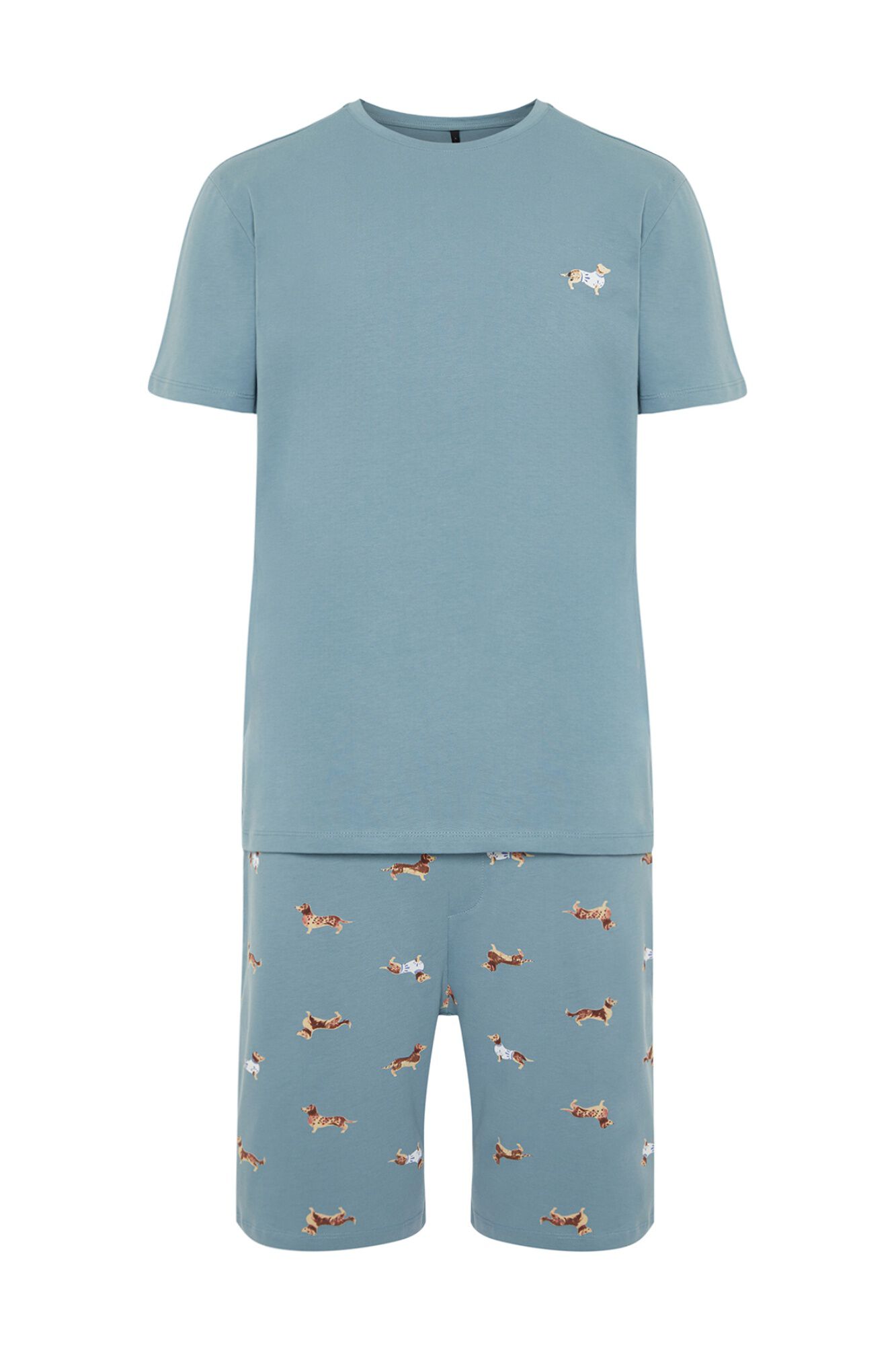 Trendyol Pijama hombre algod&oacute;n estampado animal