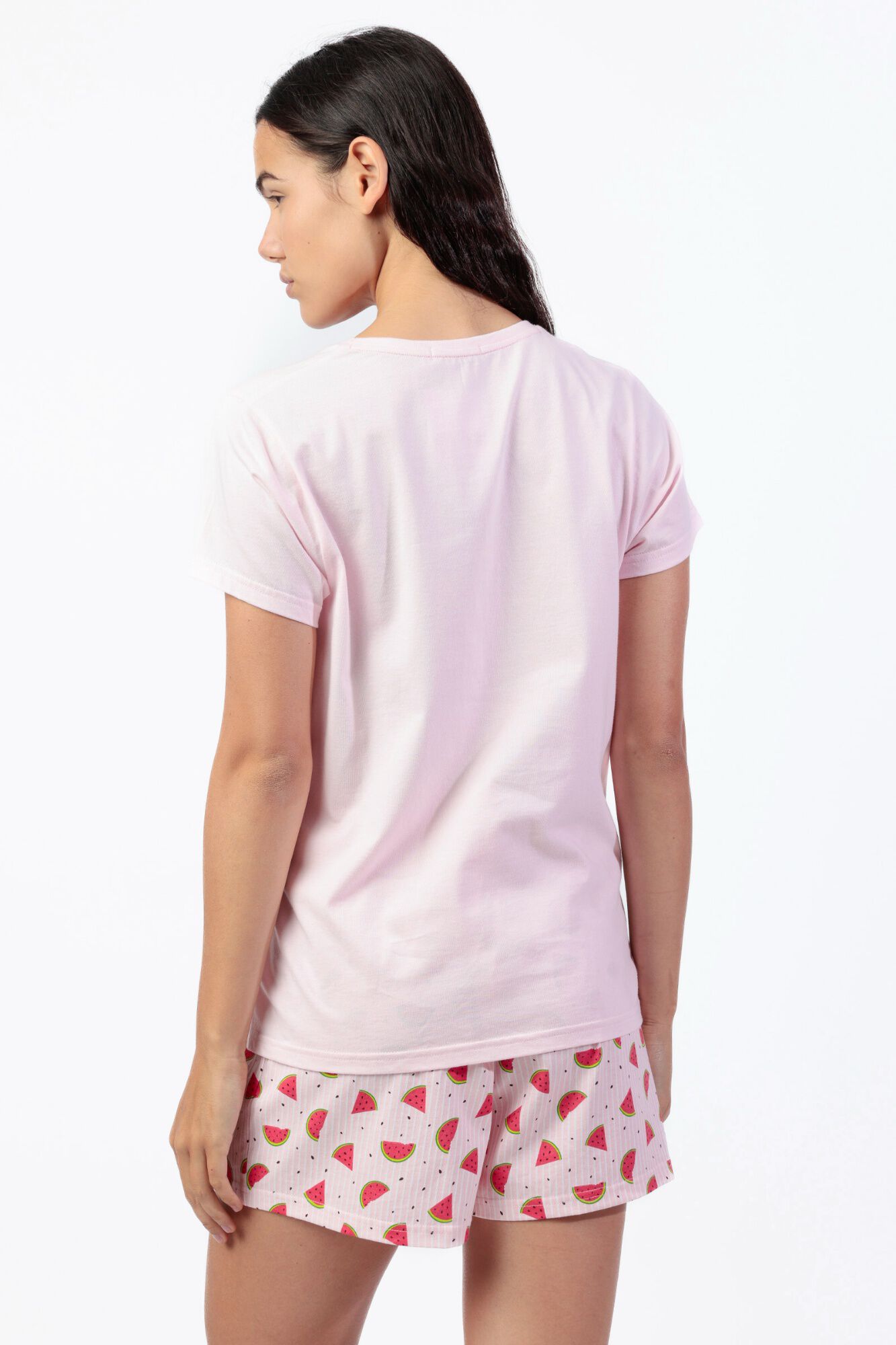Admas Pijama curto de ver&atilde;o com bordado de melancia