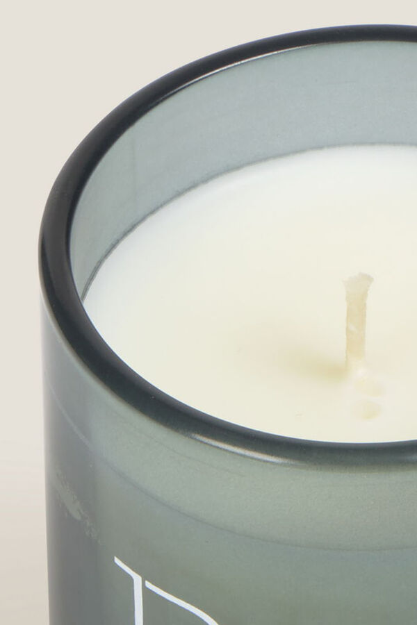 Textura Vela perfumada com bergamota fresca estampado