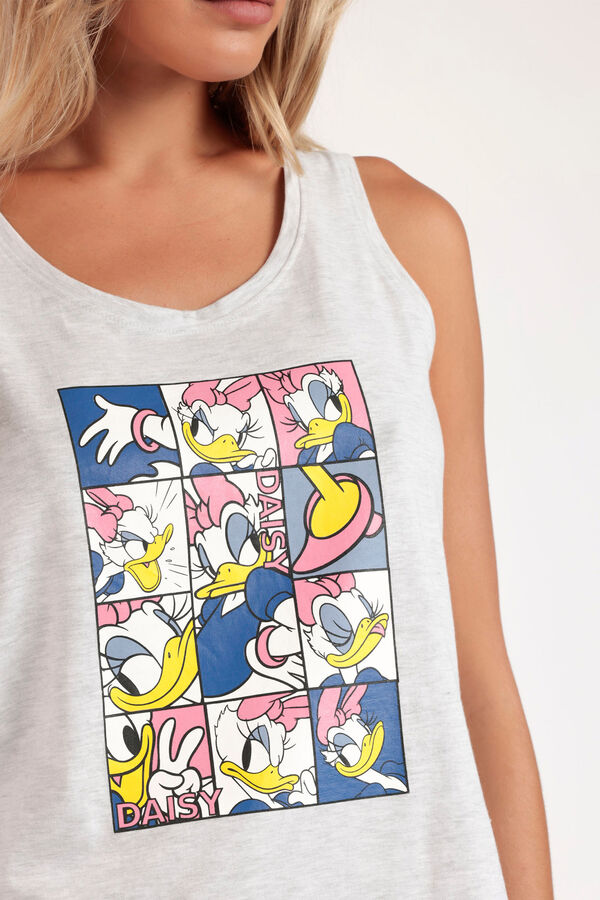 Admas Pijama curto sem mangas Disney Poses cinzento