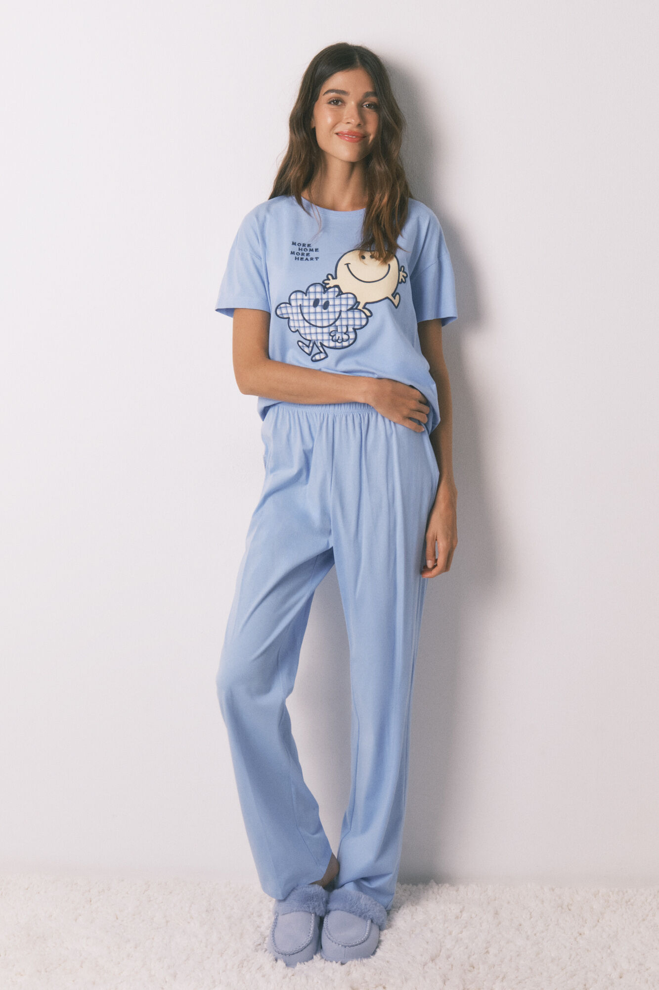 Women'secret Pijama comprido de manga curta SmileyWorld&reg;
