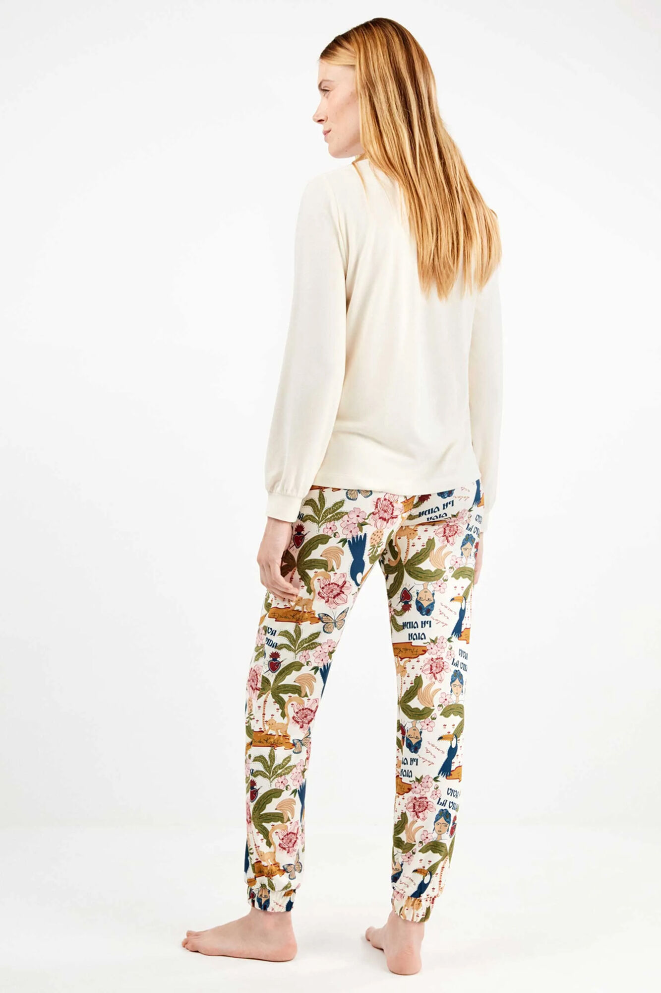 Gisela Conjunto de pijama de malha Frida Kahlo