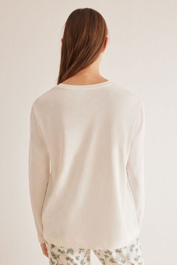 Camiseta manga larga mujer algodón - Nannycouture