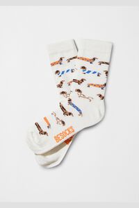 Besocks Meias curtas Snoopy em algod&atilde;o org&acirc;nico