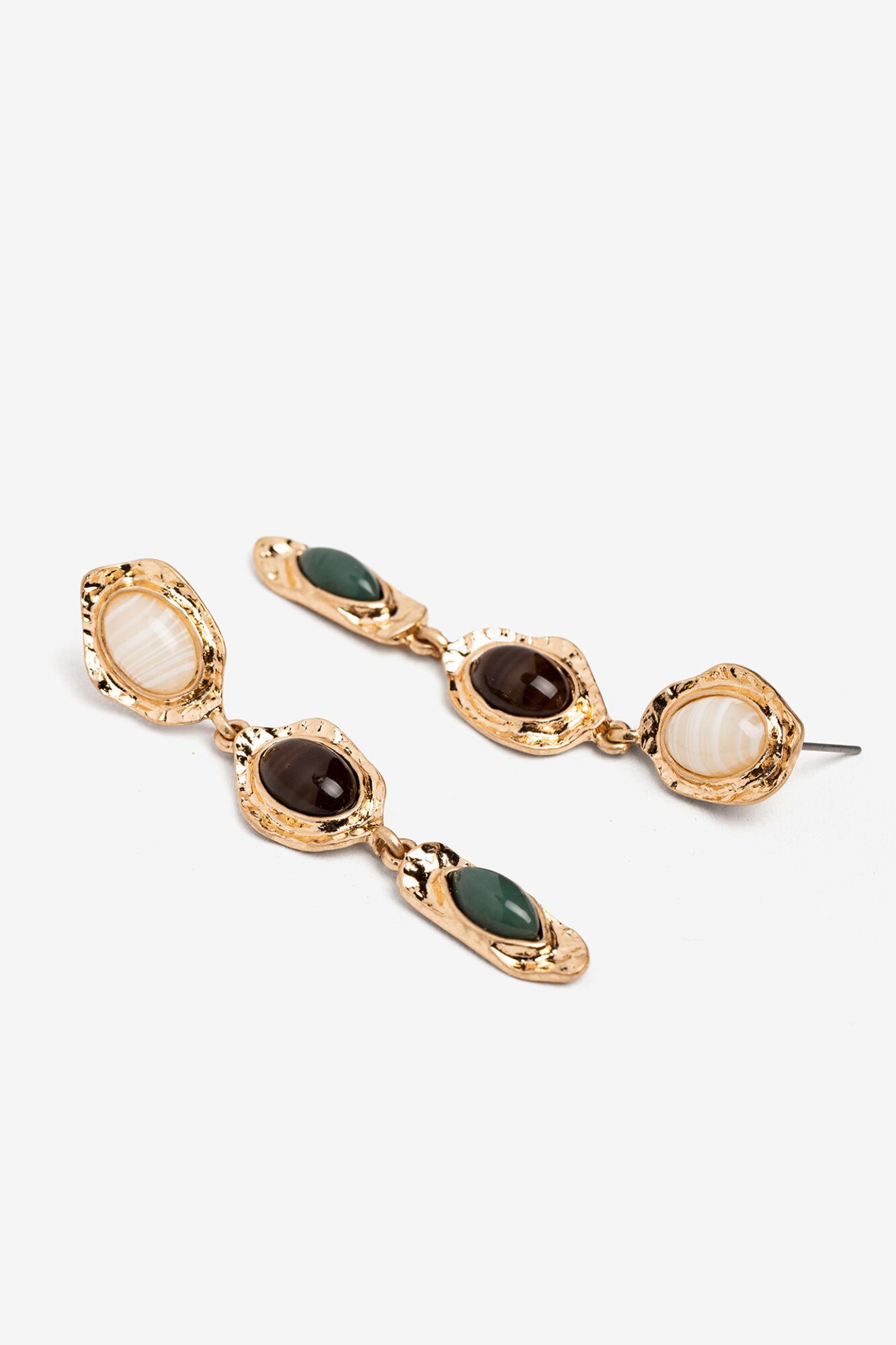 Vilanova Brincos compridos tricolor