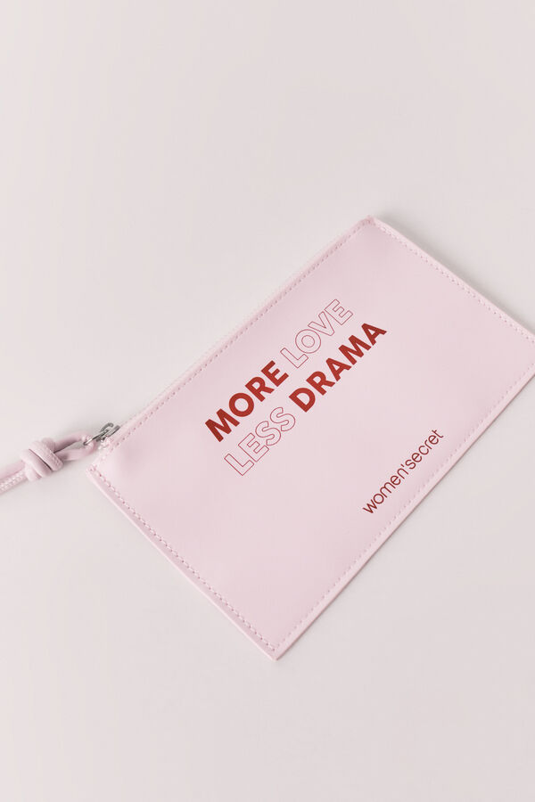 Women'secret Carteira mini em char&atilde;o rosa rosa