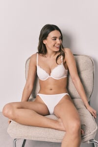 Women'secret Soutien push-up em renda branca GORGEOUS